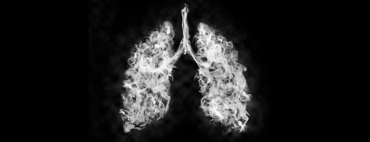 Ilustração sobre doença pulmonar obstrutiva crônica (DPOC)